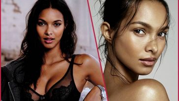 Lais-Ribeiro with and without makeup